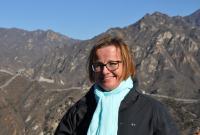 Dr. Louise Berglund visits the Great Wall.